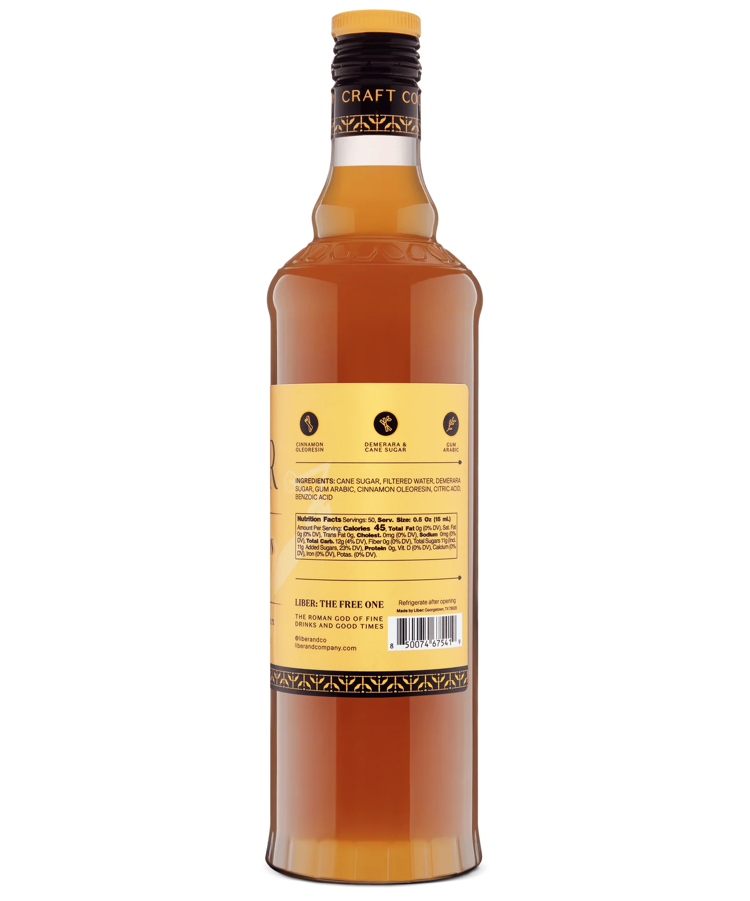 Liber & Co Cinnamon Syrup 750 ml