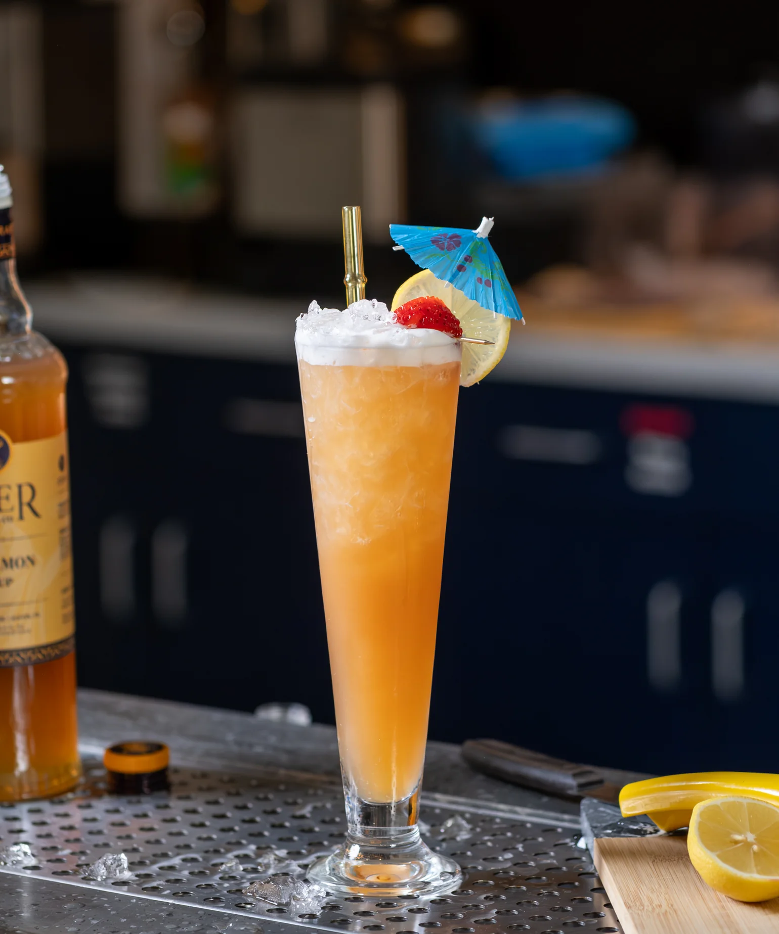Liber & Co Cinnamon Syrup Cocktail