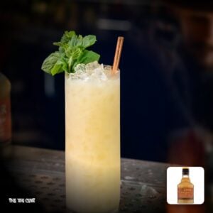 Fog Cutter cocktail made with Liber & Co. syrup