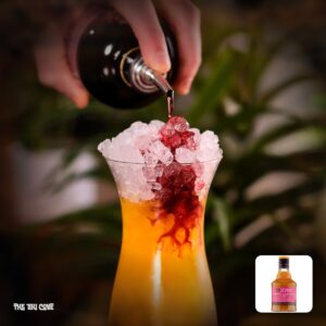 Hurricane cocktail made with Liber & Co. syrup