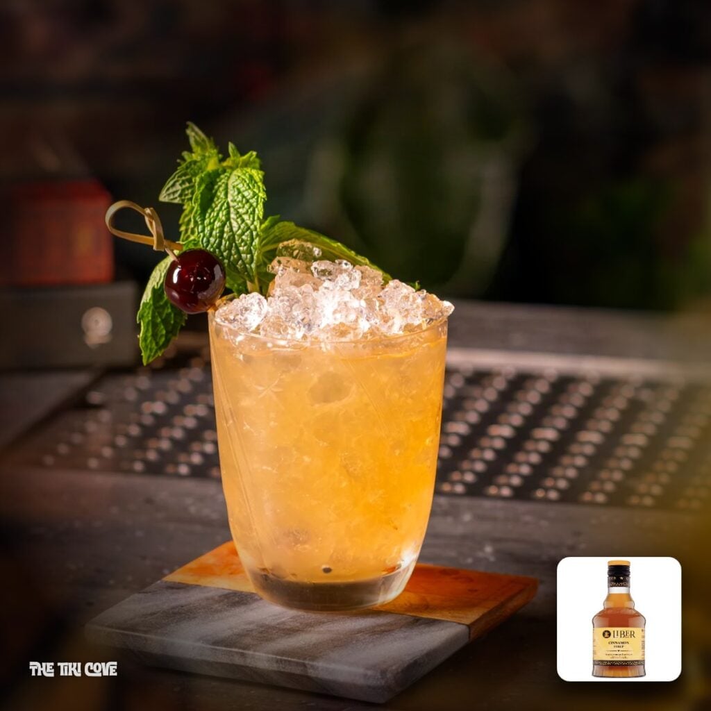 Jet Pilot cocktail made with Liber & Co. syrup
