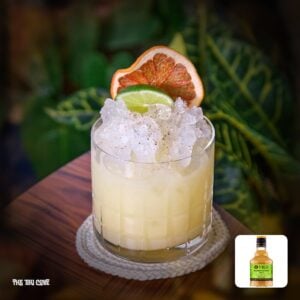 Painkiller cocktail made with Liber & Co. syrup