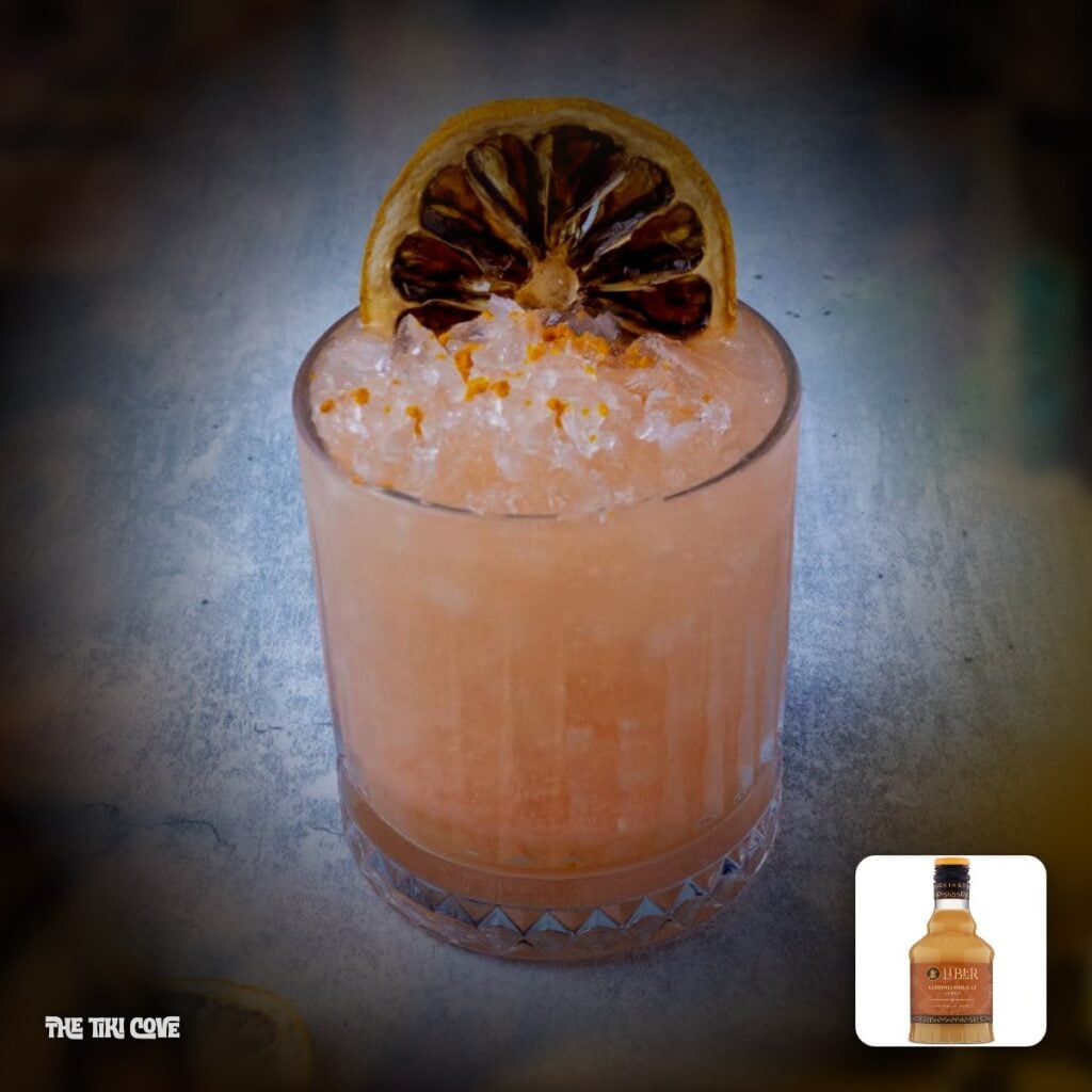 Strange Weaver cocktail made with Liber & Co. syrup